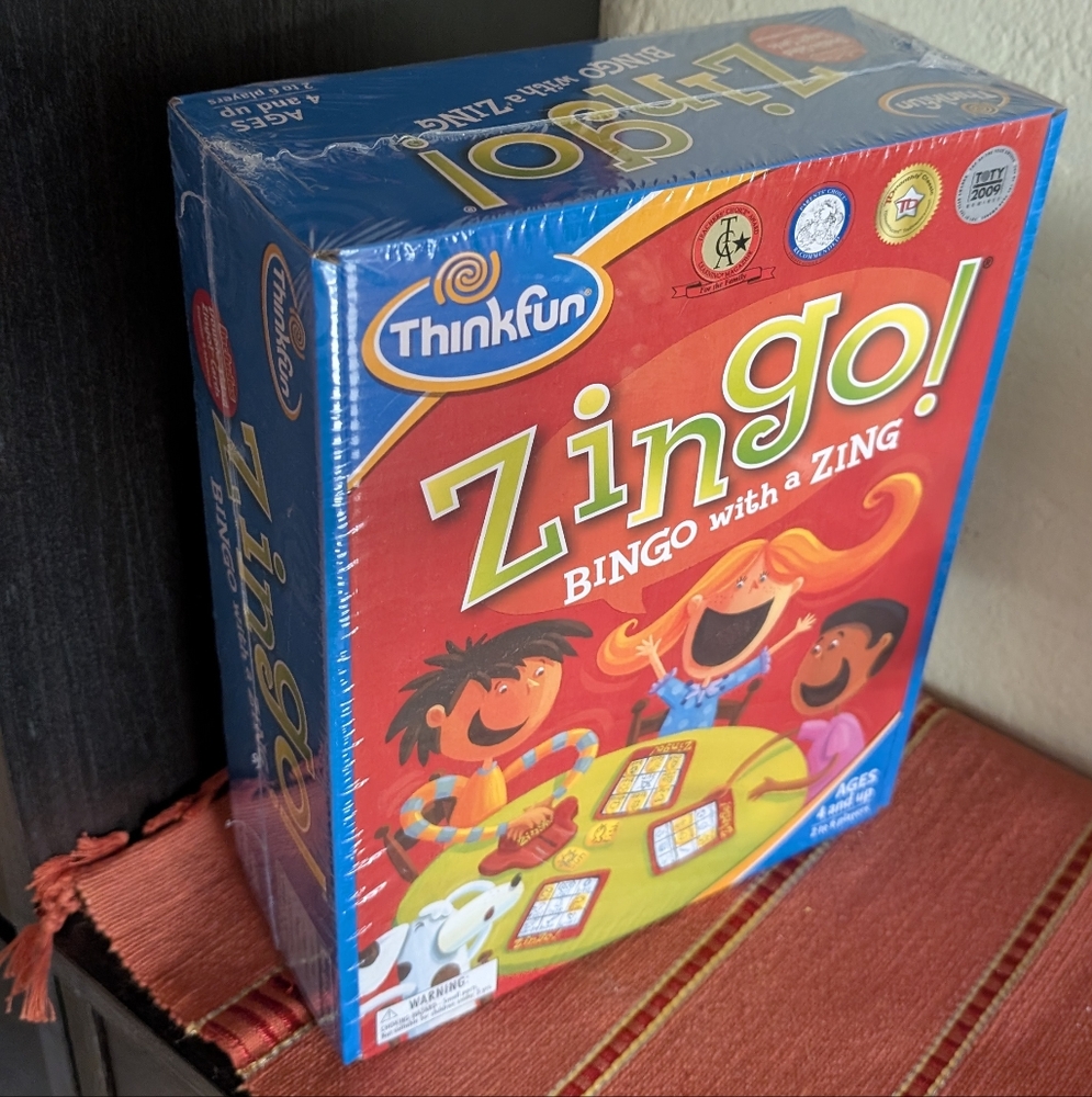Gift Sealed ThinkFun Zingo BINGO with a ZING Game Kids Ages 4+ NWT